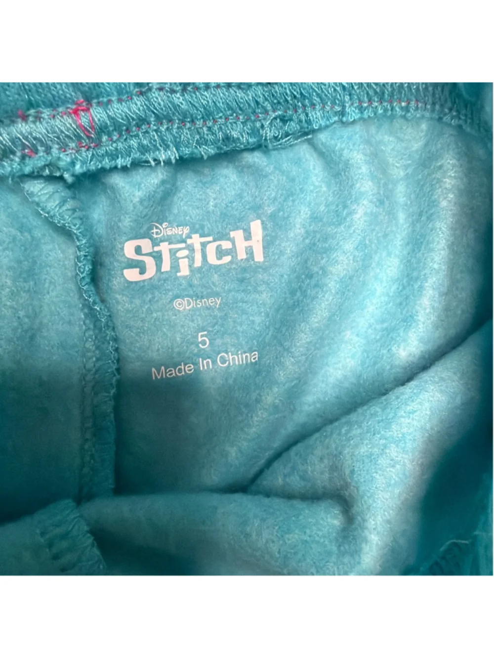 Girls Disney Stitch Matching Set Size 5 Shorts Sweatshirt